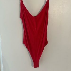 Red bodysuit